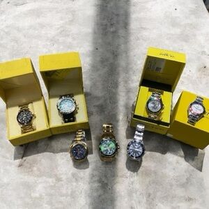 Invicta Watch Lot Collection of 7 men’s watches 1 NWT